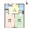 朝日ヶ丘ハイツ Cの間取り画像