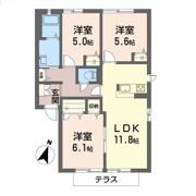 リジェール尾倉パートI A棟の間取り画像