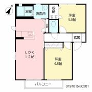 花ぞ野ローズガーデン B棟の間取り画像