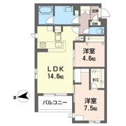 コモド稲田堤IIの間取り画像