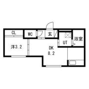 RUI24(ルイ24) 仮)二十四軒4-4APの間取り画像