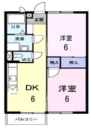 サンヒルズ志戸部Bの間取り画像