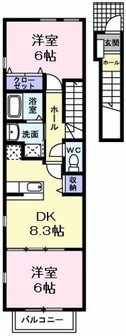 カーサ桜木の間取り画像