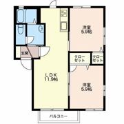 ディアス花みずき Eの間取り画像