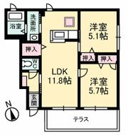 デュナミス A棟の間取り画像