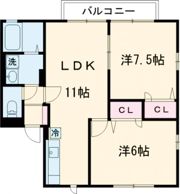 アルコ・ラ・カーサ福崎の間取り画像