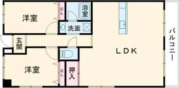 シティプラザ甲南山手の間取り画像