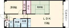 サンセール勝部の間取り画像