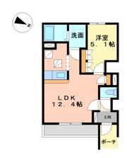 ハッピーヒルズの間取り画像