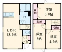 ドミールBの間取り画像