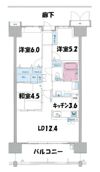 ポレスター東尾道駅前の間取り画像