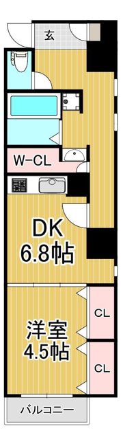 ポーラスター平之町の間取り画像