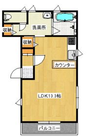 メゾンドフルール2の間取り画像