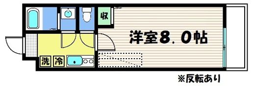 フラッティ千本二本松町の間取り画像