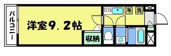 フラッティ千本今出川の間取り画像