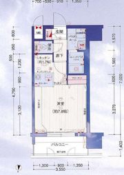 プレサンス名古屋駅前の間取り画像