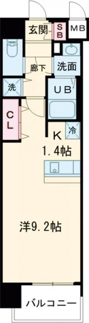 プレサンス久屋大通セントラルパークの間取り画像