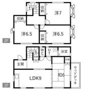 リノベーションハウス黄金(コガネ)【1戸建て】の間取り画像