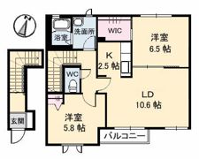 クレール六反 VII棟の間取り画像