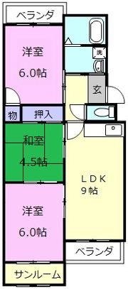 臼井マンションの間取り画像