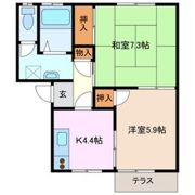 アミューズ花ノ木の間取り画像