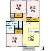 ルピナ山王 Aの間取り画像