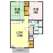 アビタシオンⅡ Bの間取り画像