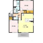 ボナール白水 2棟の間取り画像