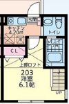 クレール北八王子の間取り画像