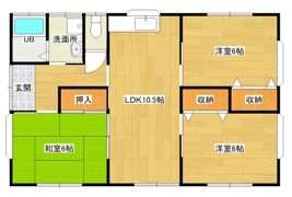 ヴィラージュ榎堀の間取り画像
