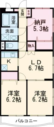 ファイン石上の間取り画像