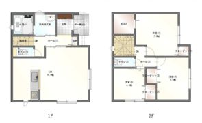 厚中町貸家C号の間取り画像