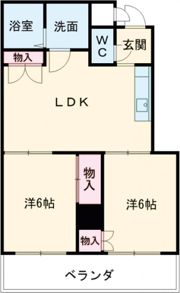 豊川支店マンションの間取り画像