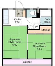 ハイツ寿賀の間取り画像