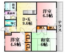 コンフォールエムズの間取り画像