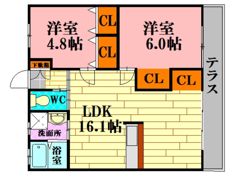 コンフォールエムズの間取り画像