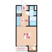 Je prends ca A（ジュプランサA）の間取り画像