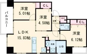 トレジャーフロントステーションの間取り画像