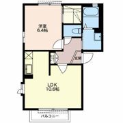 タウンコート日乃出 Bの間取り画像