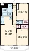 サニーコート中原の間取り画像