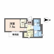 ウエストハイツの間取り画像