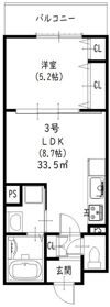 クリエオーレ菊水町の間取り画像
