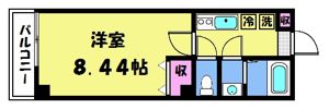 キャンバスKMの間取り画像