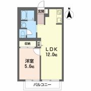 リバーヒルズわかたけ Bの間取り画像