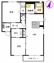 メゾン ド ボヌール B棟の間取り画像
