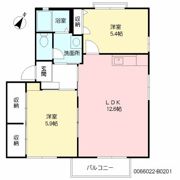 ディアスイーストII B棟の間取り画像