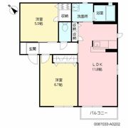 エバーグリーン A棟の間取り画像