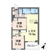シャーメゾン天久保の間取り画像