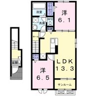 K’sヴィレッジ旭Aの間取り画像