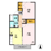 コンフォール Bの間取り画像
